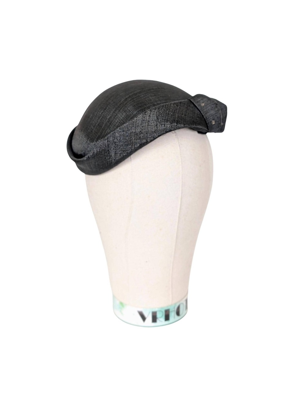 1950s Vintage Deep Gray Calot Hat or Juliette Cap